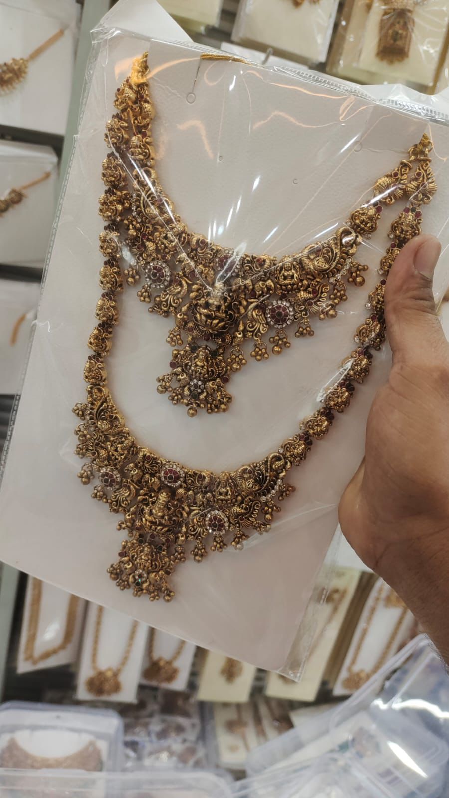 Temple necklace set