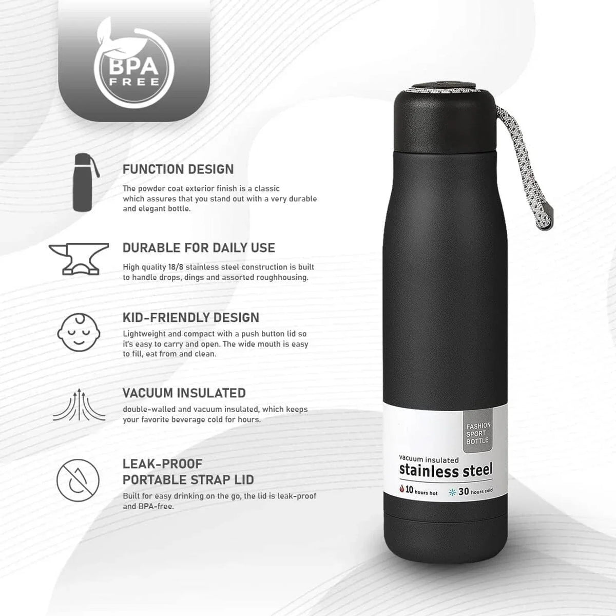 Sport Vaccum Flask Bottle ( 500ML)