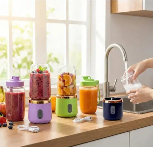 Portable Blender Electric Juicer With Extra Lid