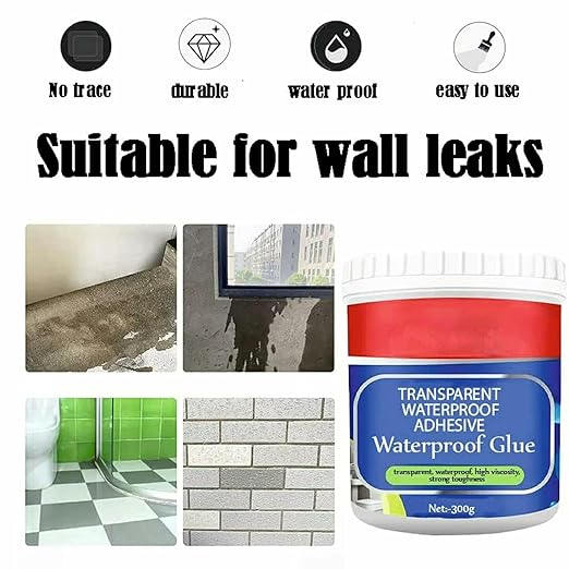 Transparent Waterproof Adhesive for Roof Leakage and Crack Sealing